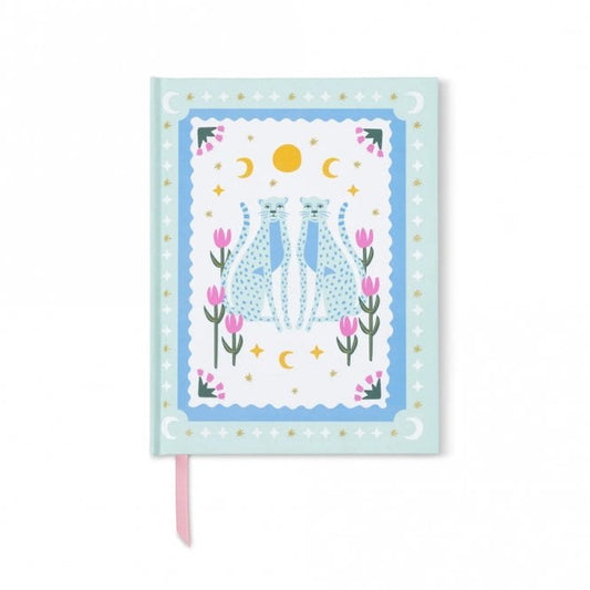 Designworks Ink - A dopo blue cheetahs journal