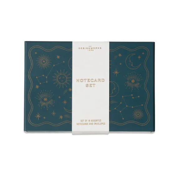 Designworks Ink - Celestial Set of 16 Assorted Notecards