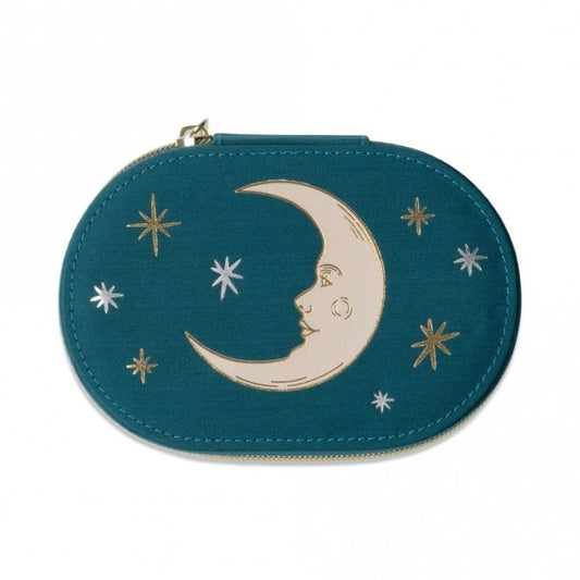 DesignWorks Ink - Teal Moon Oval Jewellery Case