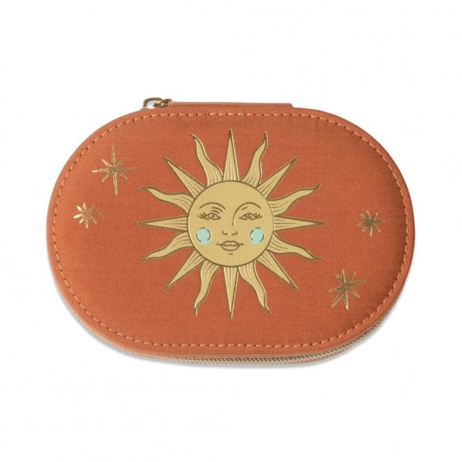 DesignWorks Ink -  Terracotta Sun Oval Jewellery Case