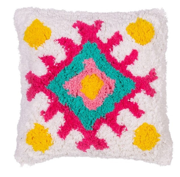 Sass & Belle Multicolour Diamond Tufted Cushion