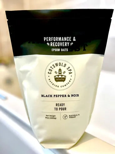 Cotswold Spa Performance & Recovery 'Ready to Pour' Epsom Salts with Black Pepper & Noir