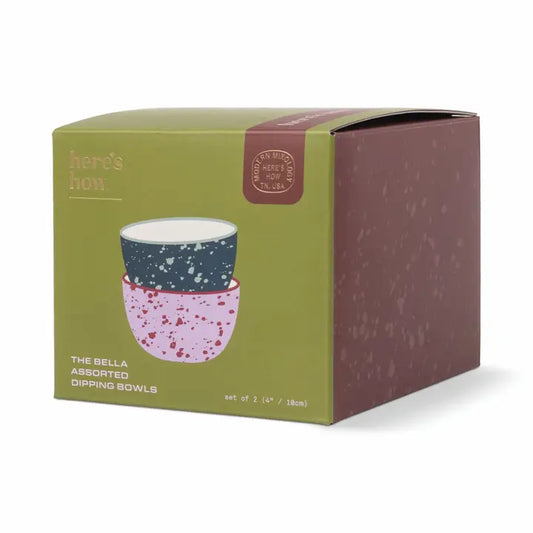 Here's how - The Bella Dipping Bowls (Blue and purple)