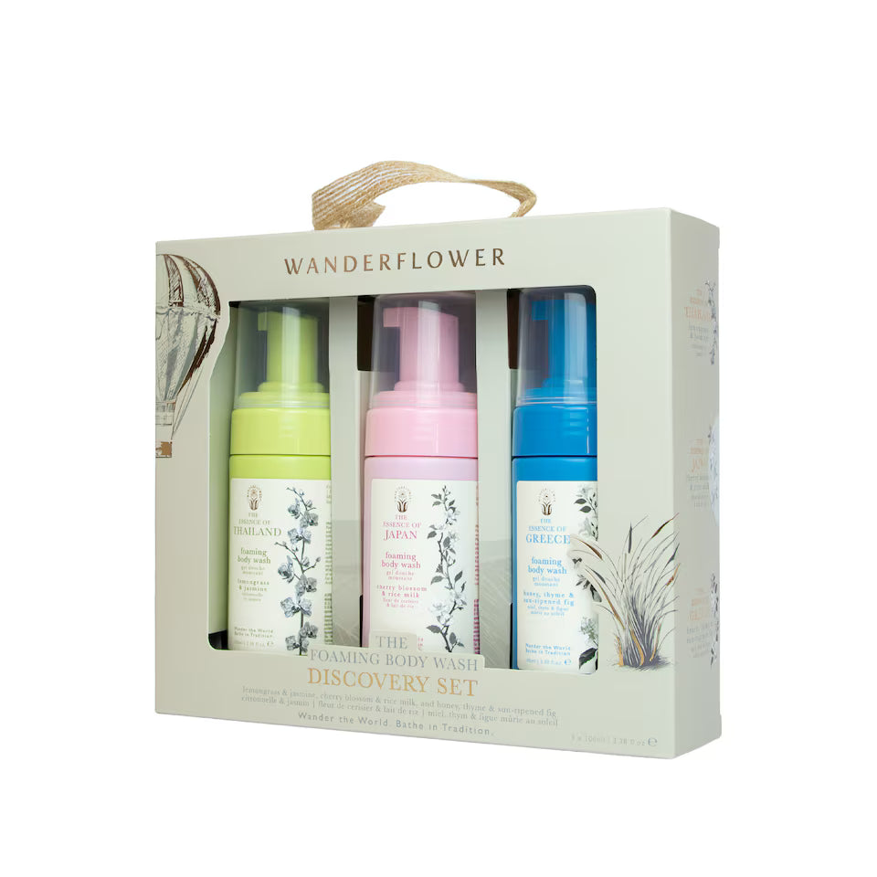 Wanderflower - Around The World Foaming Body Wash Discovery Set