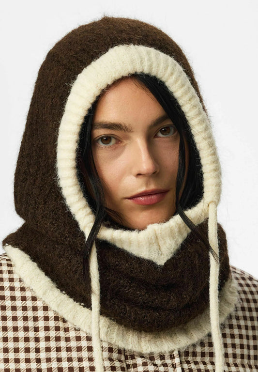 PIECES -  PCNAMBI BALACLAVA NOOS BC hot fudge