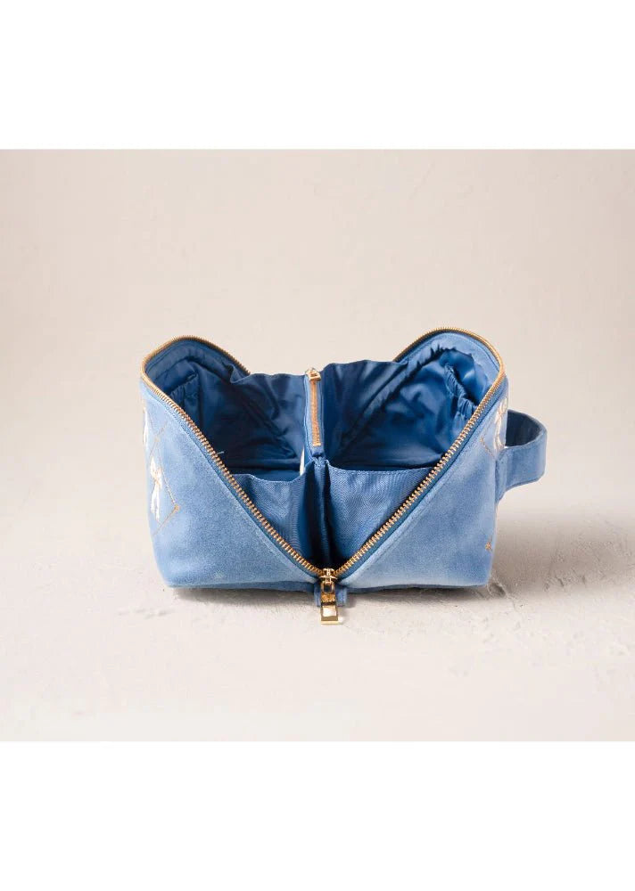 Elizabeth Scarlett - Lattice Bows Open Flat Makeup Bag