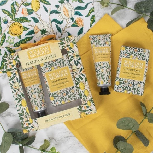 William Morris Hand Soap & Hand Cream Set - Lemon Pomegranate
