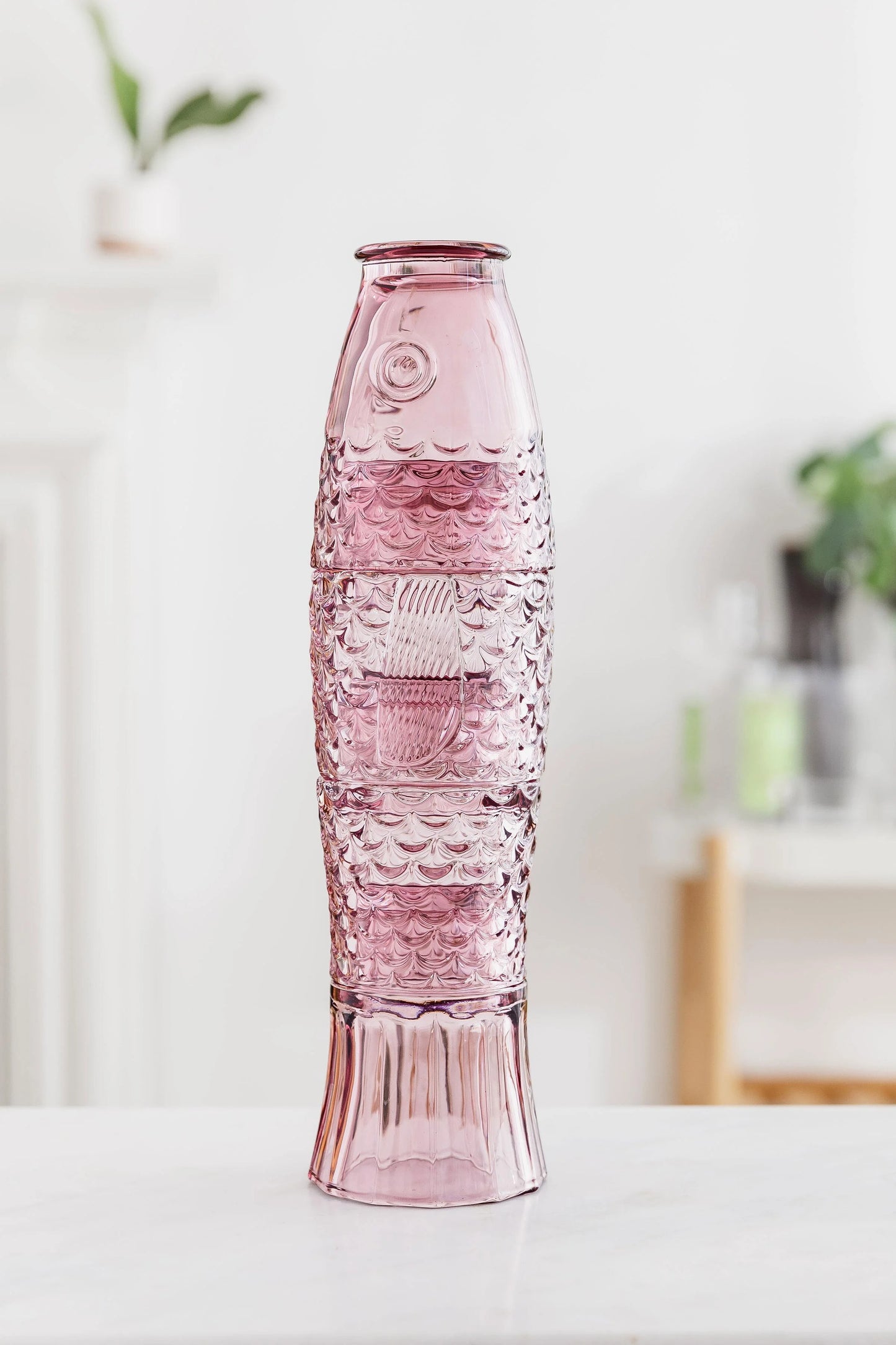 Fish Stacking Glass - Pink (Set of 4)