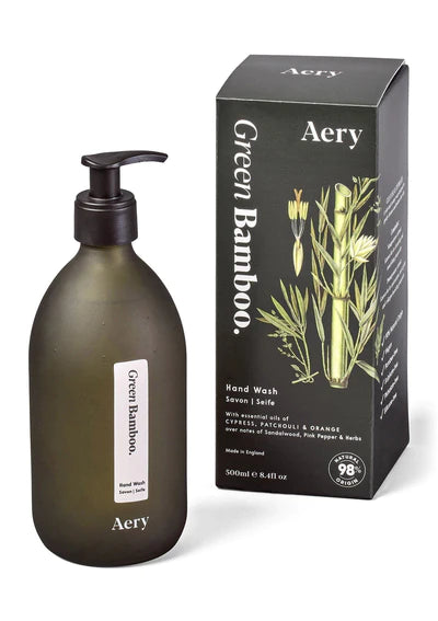 Green Bamboo Hand Wash - Cypress Patchouli & Angels