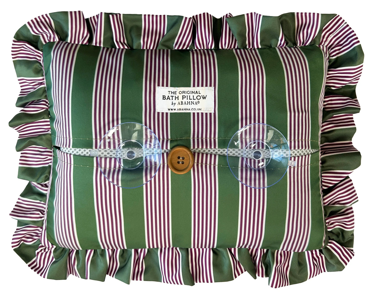 Abahna® - The Original Bath Pillow Pink & green striped