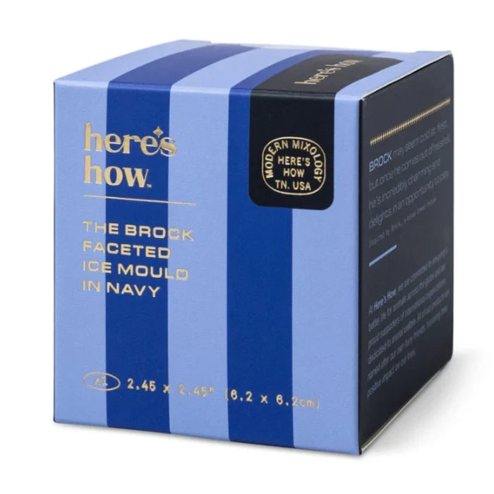 Here's how - The Brock Faceted Ice Mould In Navy
