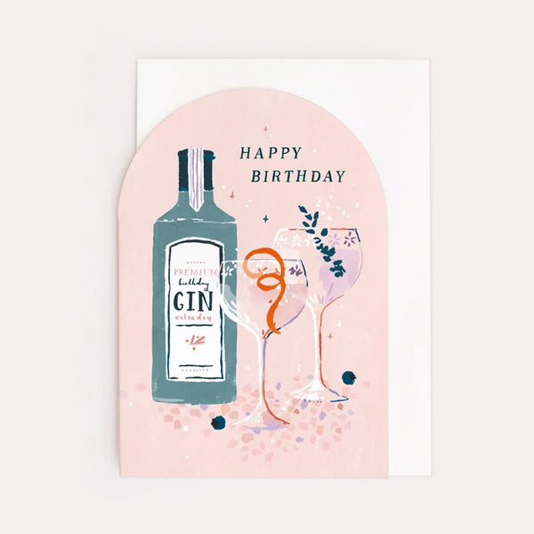 Gin Birthday Card