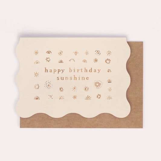 Happy Birthday Sunshine Card
