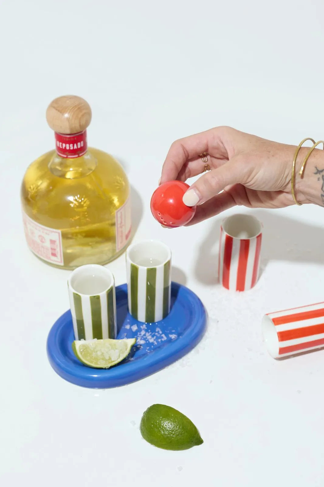 Heres How - The Lily Mae Ceramic Tequila Shot Glass Set