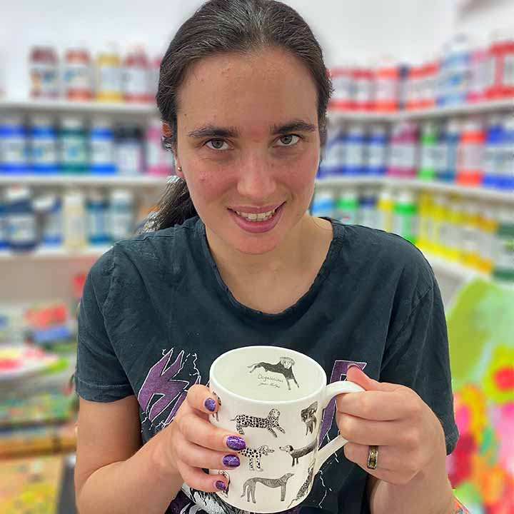 Arthouse Unlimited Fine Bone China Mug - Dogolicious