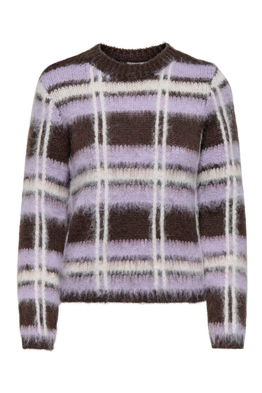 JDY - JDYSHERIDAN L/S ON CHECK PULLOVER KNT