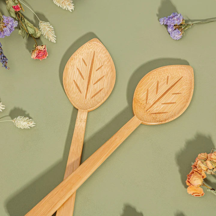 Sass and Belle - Leaf Bamboo Salad Servers