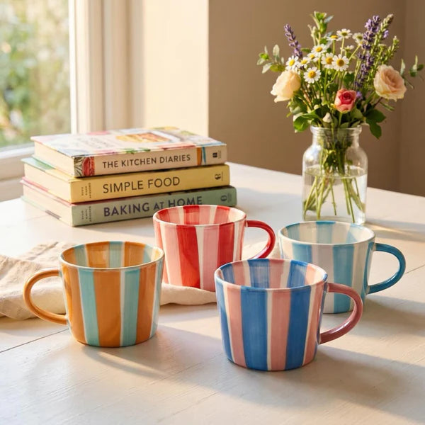 Lesser & Pavey - Striped Mug - 4 colours