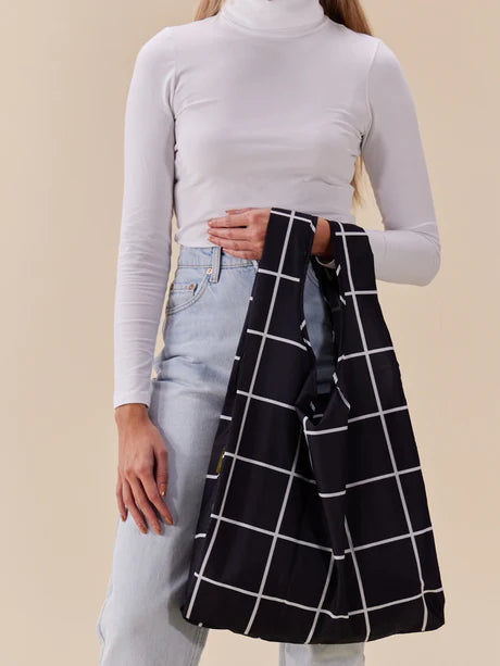 Original Duckhead Black Grid Reusable Bag