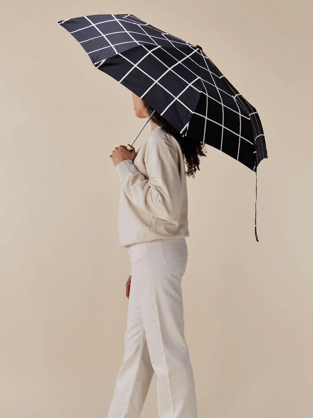 Original Duckhead Compact Umbrella - Black Grid