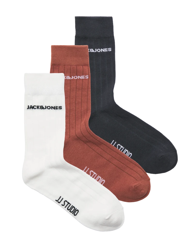 Jack & Jones - JACJJSTUDIO SOLID SOCKS 3 PACK SS25