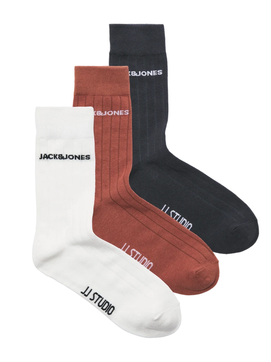 Jack & Jones - JACJJSTUDIO SOLID SOCKS 3 PACK SS25