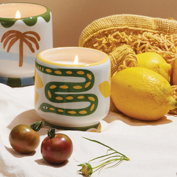 Paddywax Snake Soy Wax Candle - Wild Lemongrass