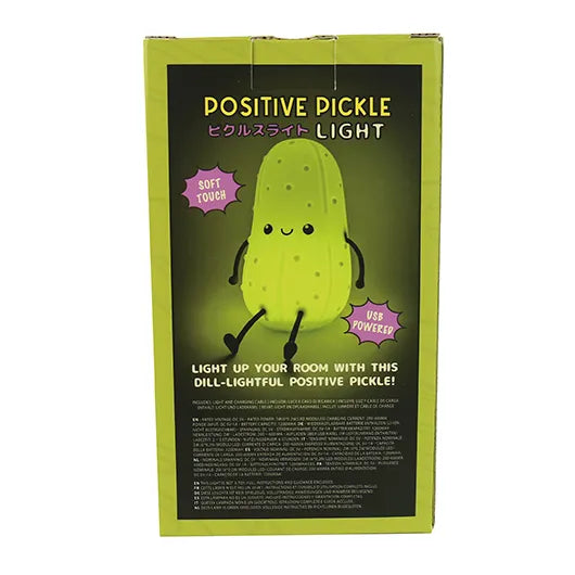 Positive Pickle Light – Soft-Touch Squeezable Novelty Lamp