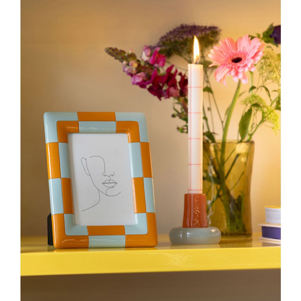 Present Time Photo Frame Firenze Desert Orange/Misty Blue