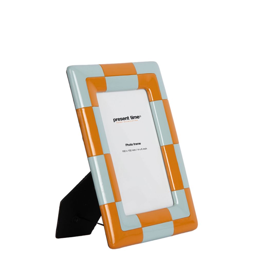 Present Time Photo Frame Firenze Desert Orange/Misty Blue