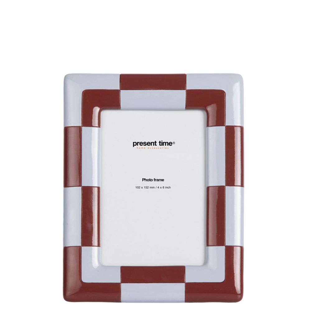 Present time-Photo Frame Firenze Burgundy Red/Soft Blue