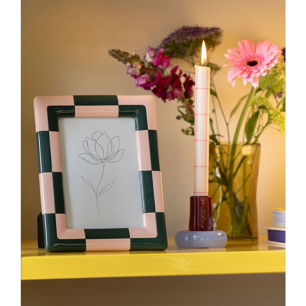 Present time-Photo Frame Firenze Large Alpine Green/Soft Pink