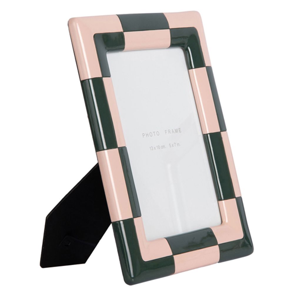 Present time-Photo Frame Firenze Large Alpine Green/Soft Pink