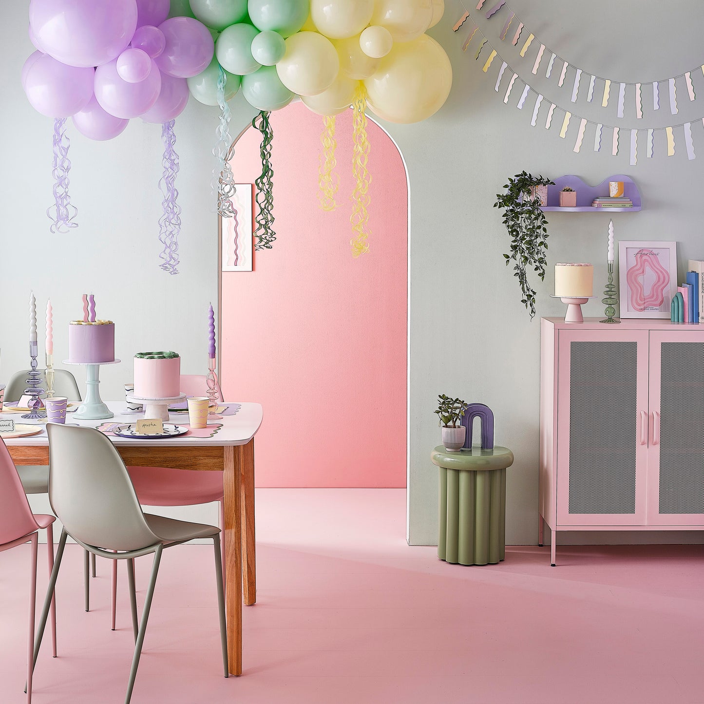 Happy Birthday Cake Candles - Purple