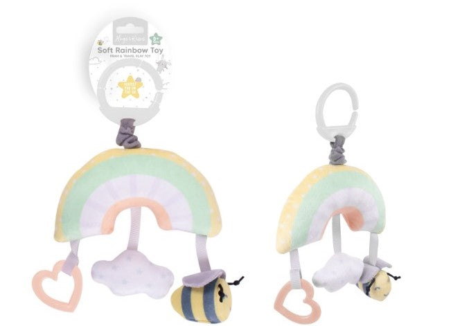 Plush Rainbow Pram & Travel Toy