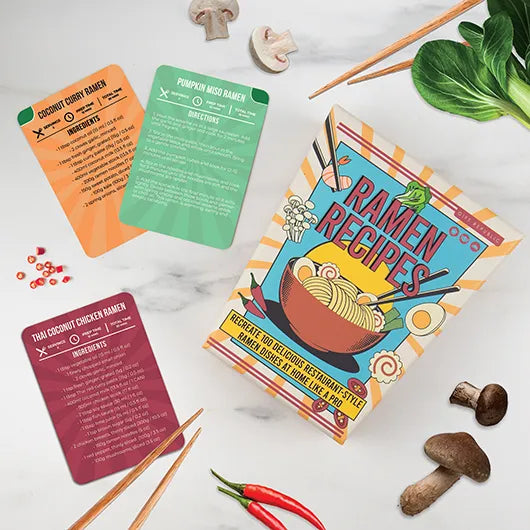 Ramen Recipes – 100 Flavourful Ramen Dishes in a Fun Recipe Card Pack