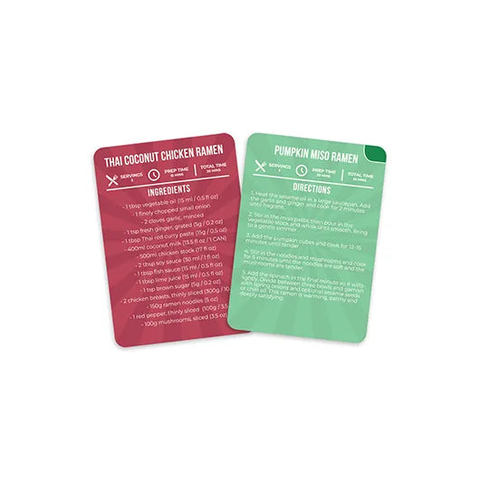 Ramen Recipes – 100 Flavourful Ramen Dishes in a Fun Recipe Card Pack