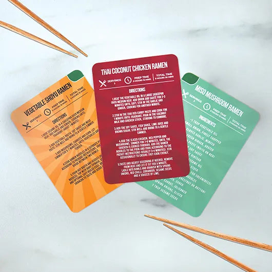 Ramen Recipes – 100 Flavourful Ramen Dishes in a Fun Recipe Card Pack