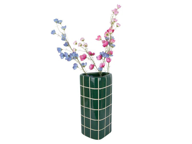 Present Time-Vase Retro Tiles Triangular Large