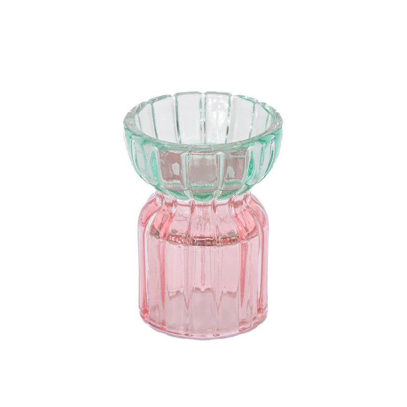 Sass and Belle - Green & Pink Tealight Holder