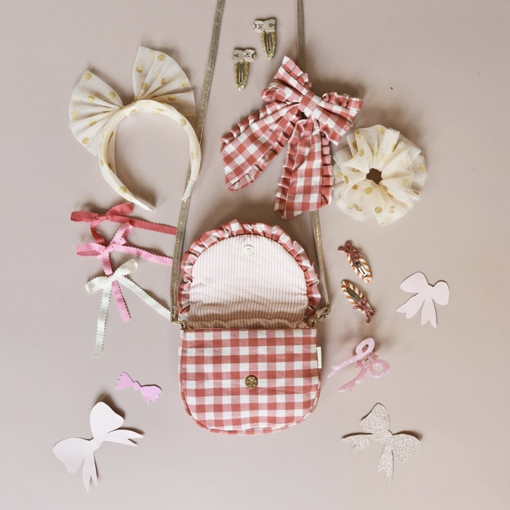 Rockahula Stripy Glitter Bow Hair Clips