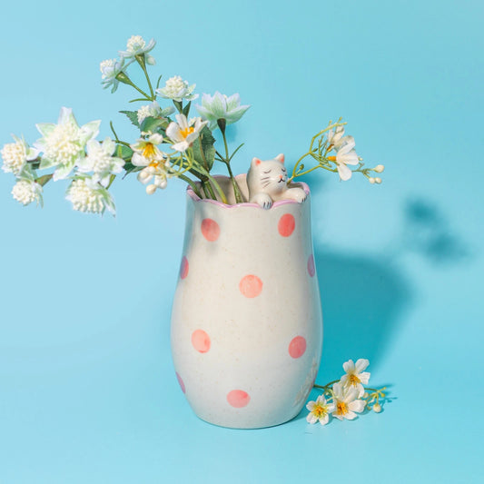 Sass & Belle - Peeking Cat Vase
