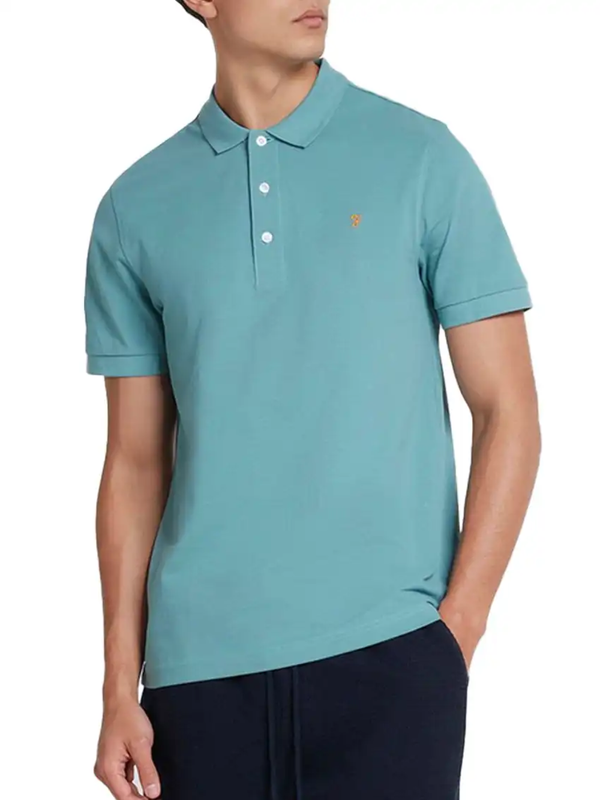 Blanes Polo Shirt - Brook Blue