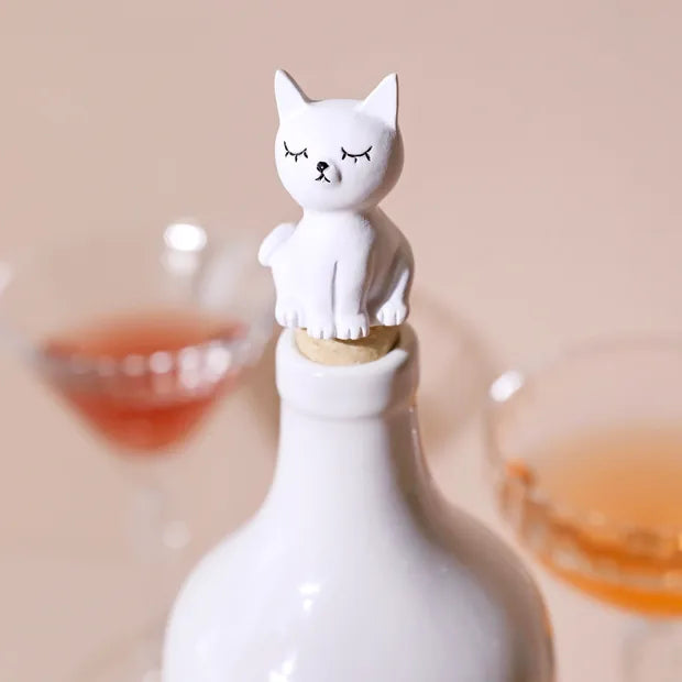 Lisa Angel - Seated Cat Bottle Stopper