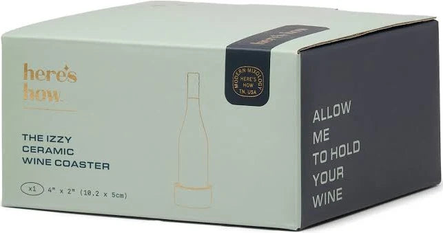 Here's how - The Izzy Wine Coaster (Teal and dark blue)