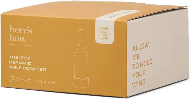 Here's how - The Izzy Wine Coaster (Yellow)