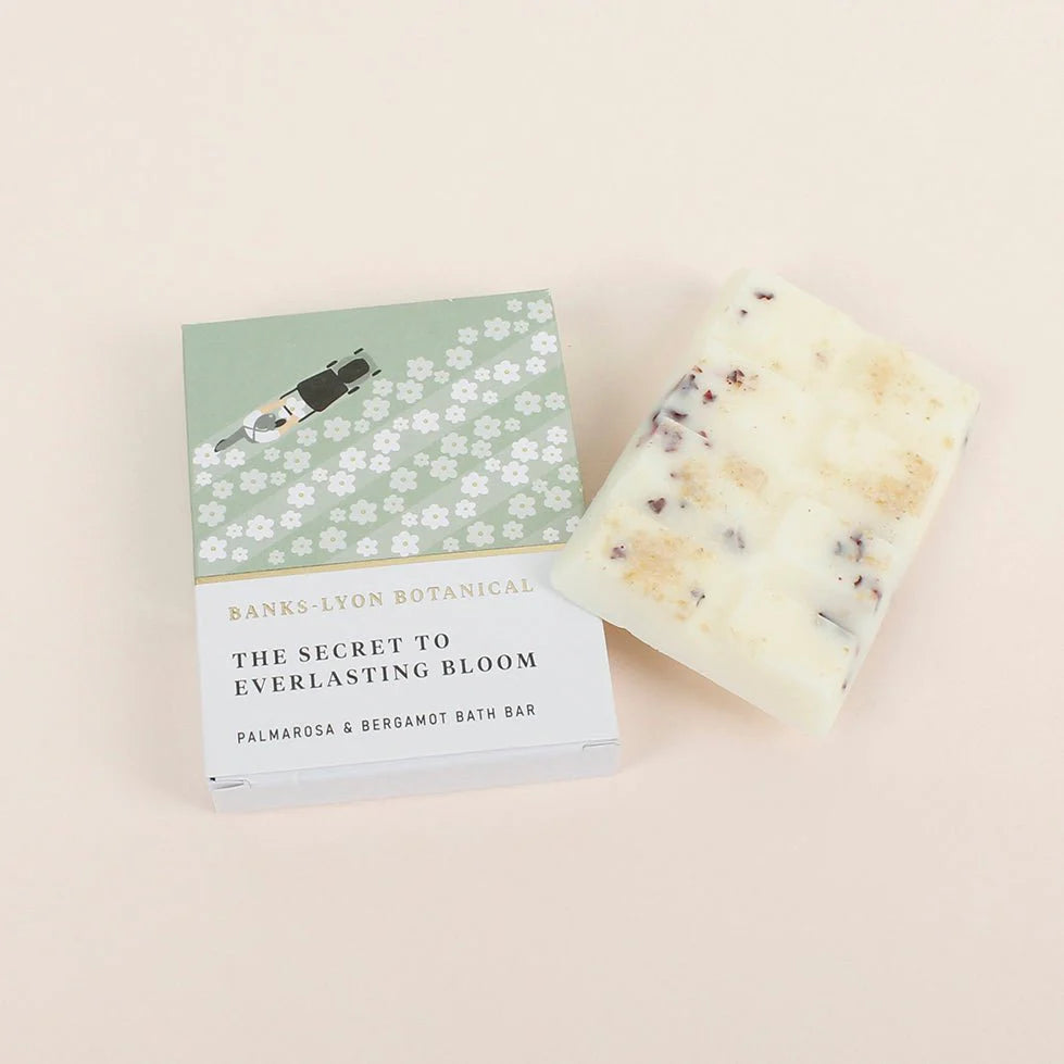 Banks-Lyon Solid Bath Oil Bar - Palmarosa & Bergamot