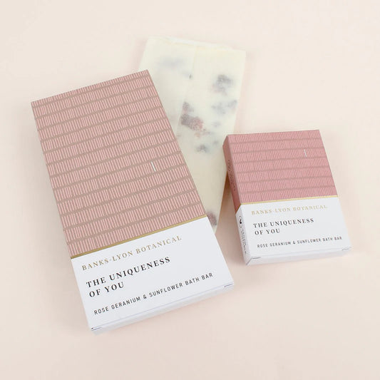 Banks-Lyon Solid Bath Oil Bar - Rose Geranium & Sunflower