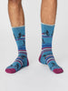 Men's Uphill Bicycle Socks - Dusty Blue
