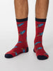 Men's Galassia Socks - Berry Red